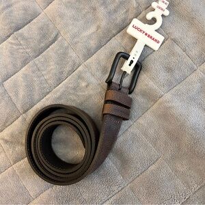 Lucky Brand genuine leather dark brown belt size Large 40-42 new